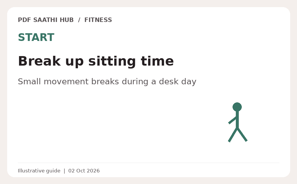 Desk par lamba baithte hain? Chhote movement breaks ka aasan tarika