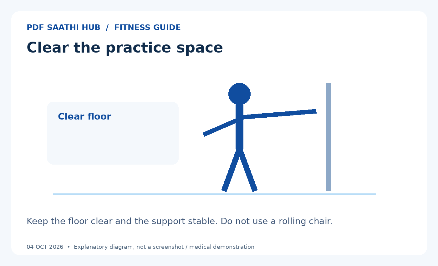 Clear the practice space