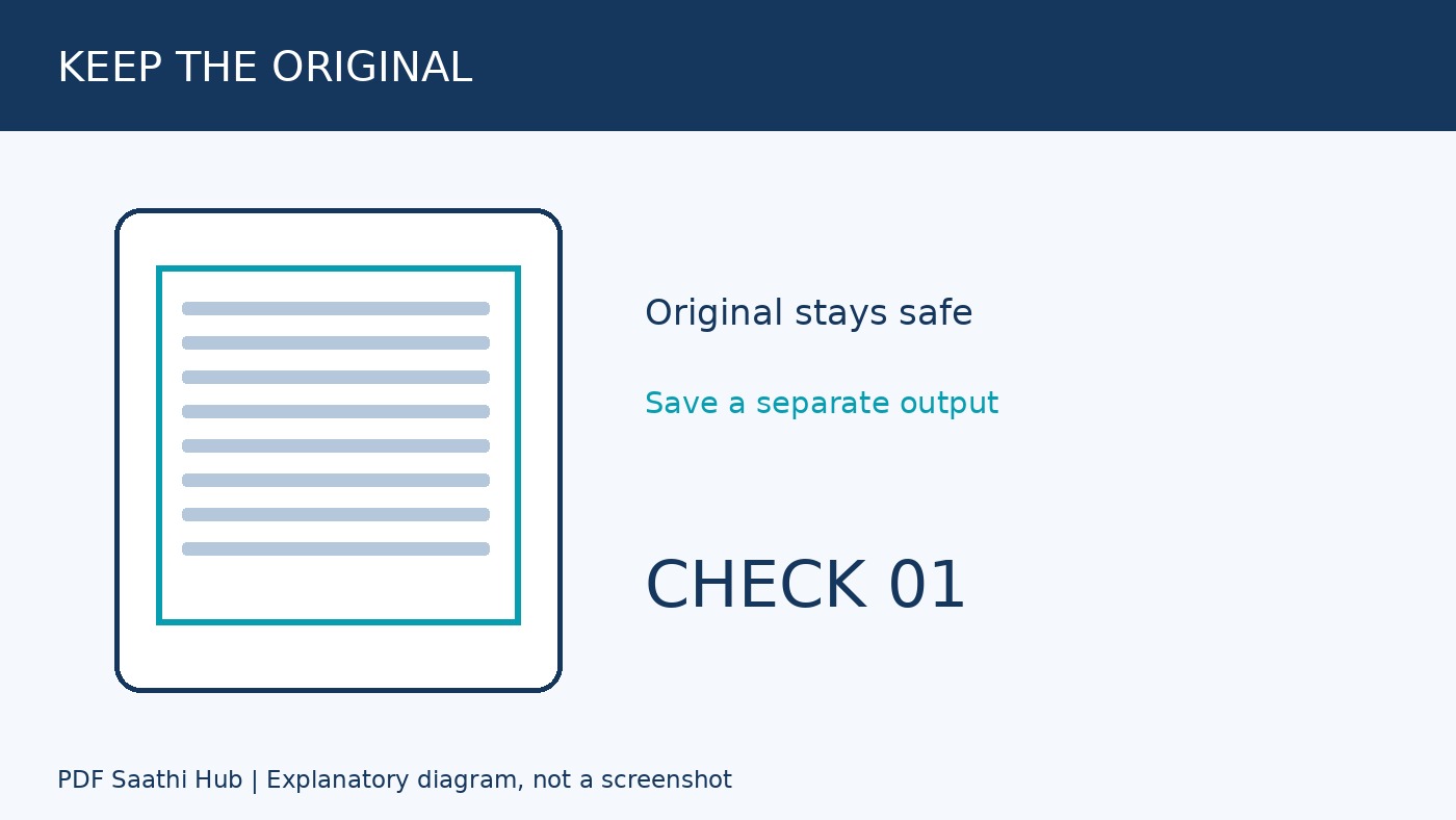 Crop PDF check 1 का अलग explanatory diagram, वास्तविक screenshot नहीं।