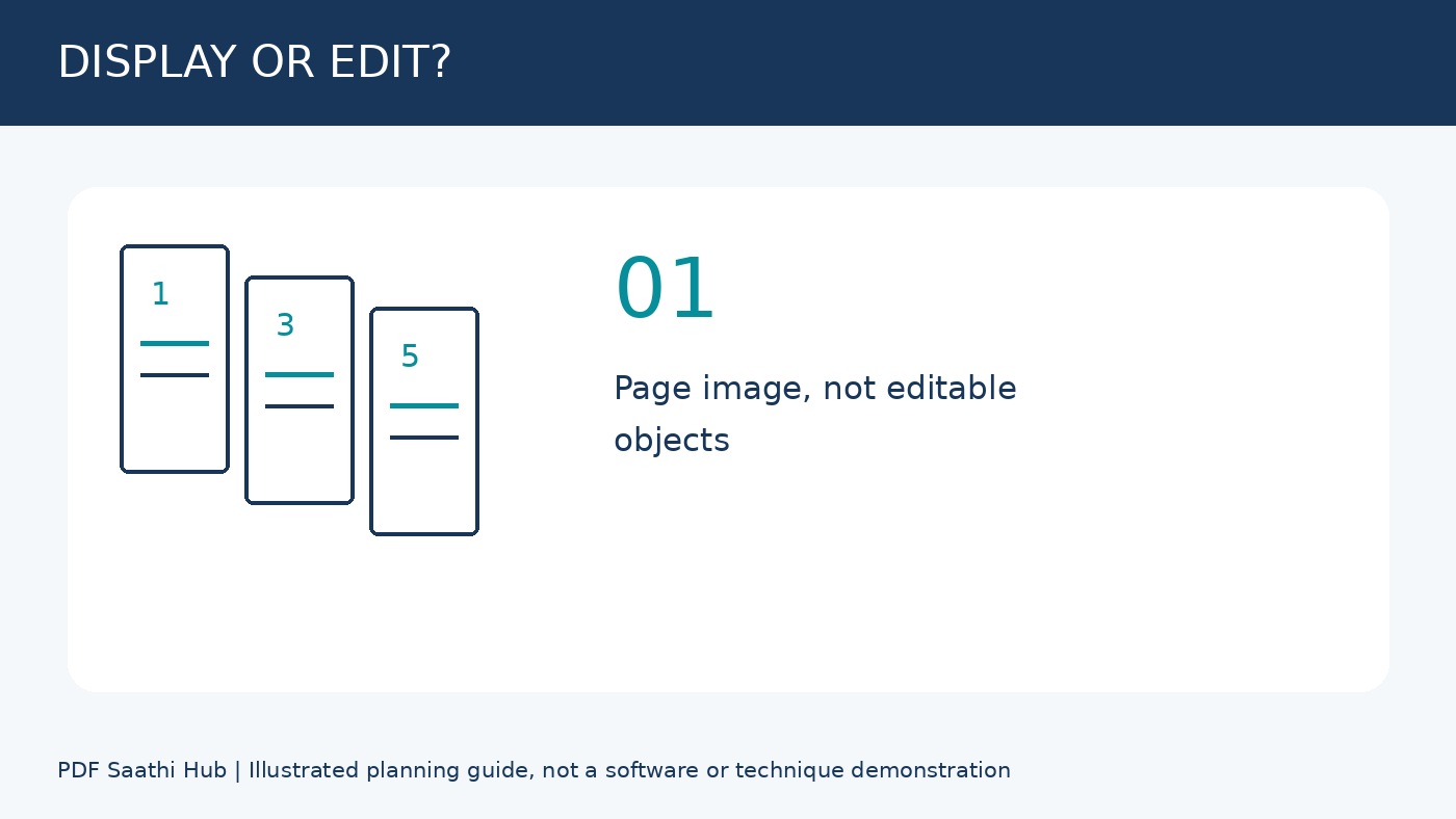 पहले तय करें कि दिखाना है या edit करना है explanatory diagram