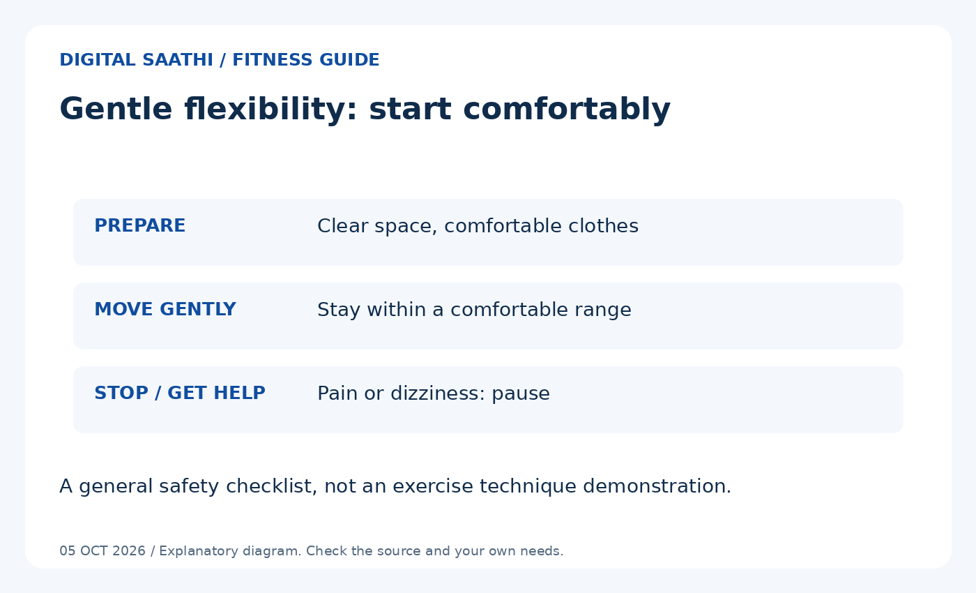 Gentle flexibility: safety checklist
