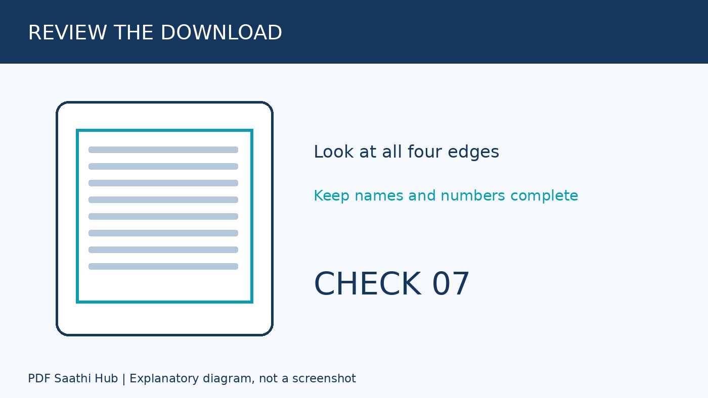 Crop PDF check 7 का अलग explanatory diagram, वास्तविक screenshot नहीं।