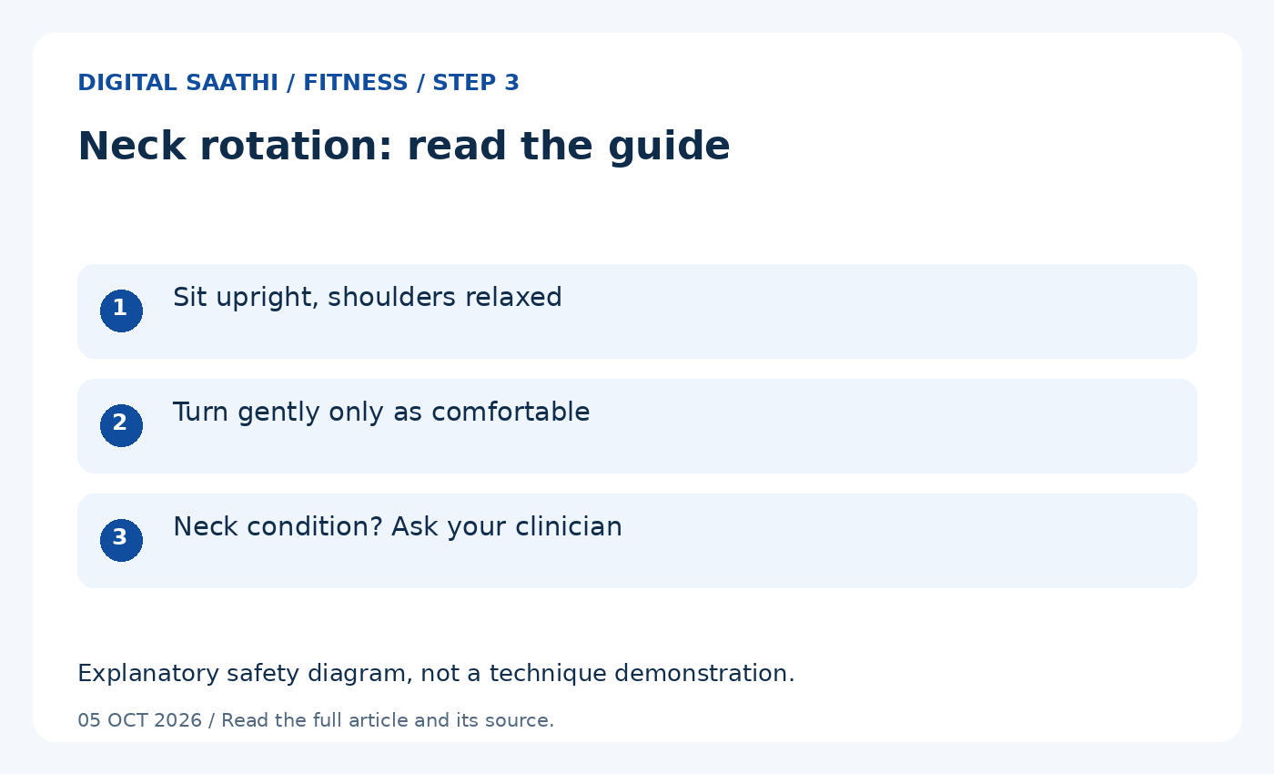 Neck rotation: read the guide