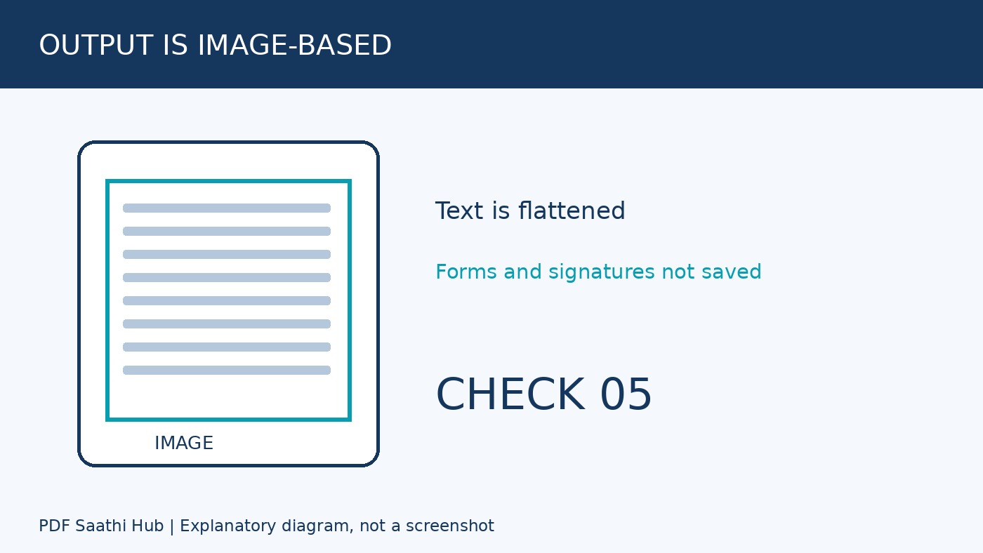 Crop PDF check 5 का अलग explanatory diagram, वास्तविक screenshot नहीं।