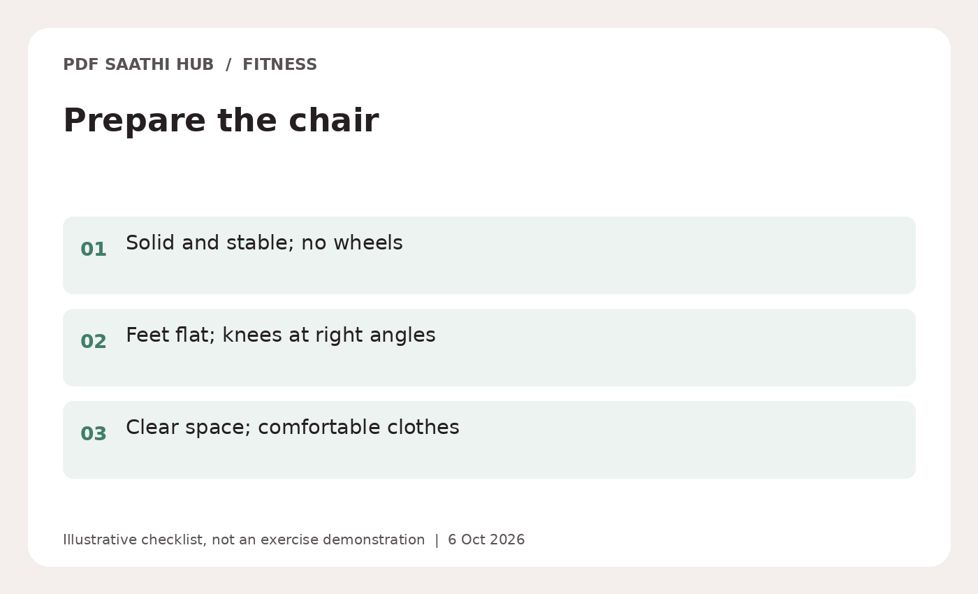 Prepare the chair